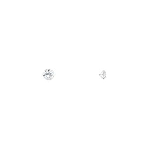 Gem, cubic zirconia, white, 2.75mm faceted round, Mohs hardness 8-1/2. Sold per pkg of 20.