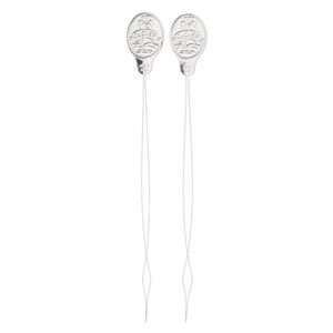 Bead threader, Clover, aluminum and stainless steel, 6 inches with 5-inch beading length. Sold per pkg of 2.