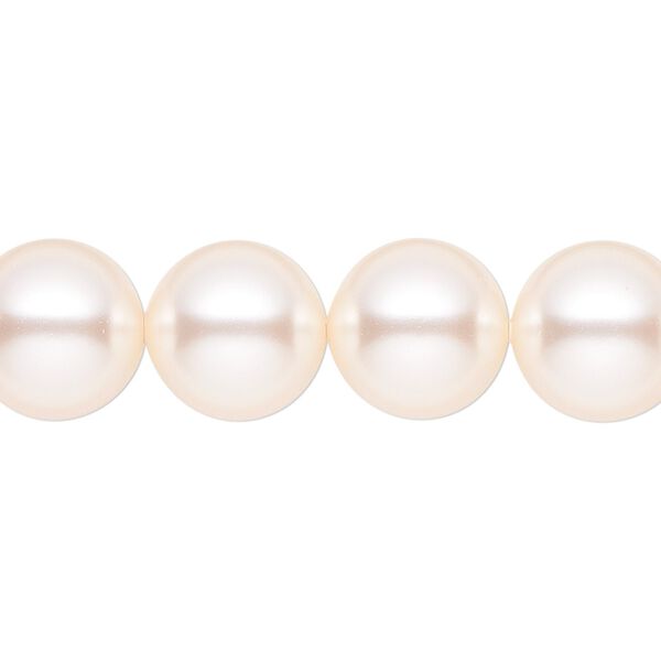 Pearl 100pk creamrose, Swarovski&reg; 12mm round 5810 image number 0
