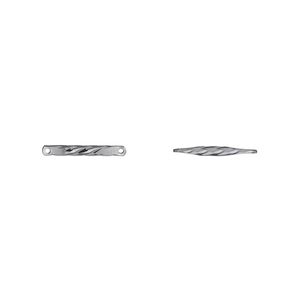 Link, gunmetal-plated brass, 12x2mm twisted bar. Sold per pkg of 50.