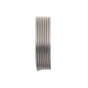 French wire 1pkg2 brass, 0.7-0.9mm tube, enamel grey 19.5 inch