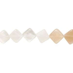Multi-moonstone 1pkg1, hand-cut flat diamond bead natural 8 inch 9x9mm-10x10mm