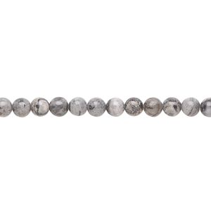 Silver crazy lace agate 1pkg1, round bead natural 15.5-16 inch 4mm