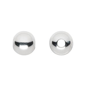 Bead 1pkg2 sterling silver, 12mm round