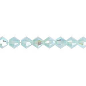 Bead 24pk Pacific opal shimmer, Crystal Passions&reg; 6mm bicone 5328