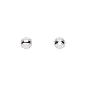 Bead 1pkg1000 sterling silver, 6mm round