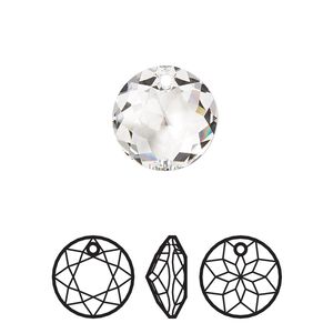 Drop 24pk crystal, Swarovski&reg; 14mm pendant classic cut 6430