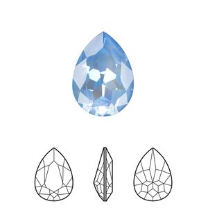 Fancy stone 1pk crystal ocean DeLite, Crystal Passions&reg; 18x13mm pear 4320