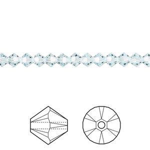 Bead 48pk light Azore, Crystal Passions&reg; 4mm bicone 5328