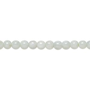 Jadeite 1pkg1, round bead natural B grade, 15.5-16 inch 4mm