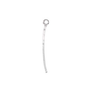 Drop, sterling silver, 23.5x0.8mm double-sided chain. Sold per pkg of 4.
