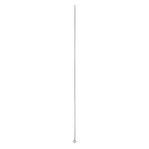 Head pin 1pkg10 sterling silver, 3 inch / 1.5mm ball tip, 22 gauge