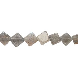 Labradorite 1pkg1, hand-cut flat diamond bead natural 13 inch 7x7mm-8x8mm