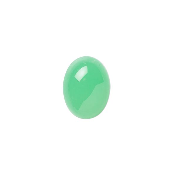 Chrysoprase 1pkg1, calibrated oval cab natural 16x12mm image number 0