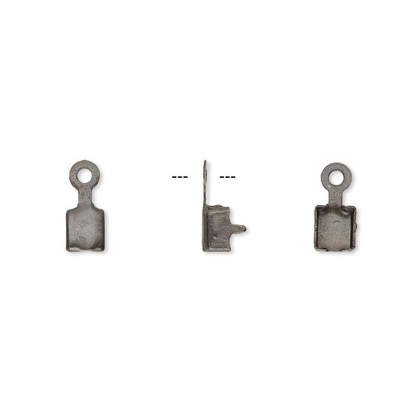 Cupchain connector 1pkg50 gunmetal-finished, 4.5mm / fits 4mm cupchain, brass image number 0