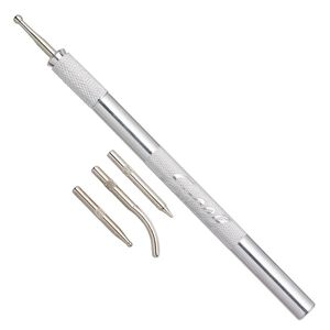 Burnisher 1pkg1, Excel&trade;, aluminum / stainless steel, 5-1/2 inches with 18x2.5mm spoon tip. 5-piece set.
