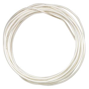 Wire, ParaWire&trade;, silver-plated copper, round, 14 gauge. Sold per 10-foot section.