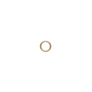 Jump ring 1pkg20 14Kt gold-filled, 5.5mm round, 22 gauge / 4.2mm inside diameter