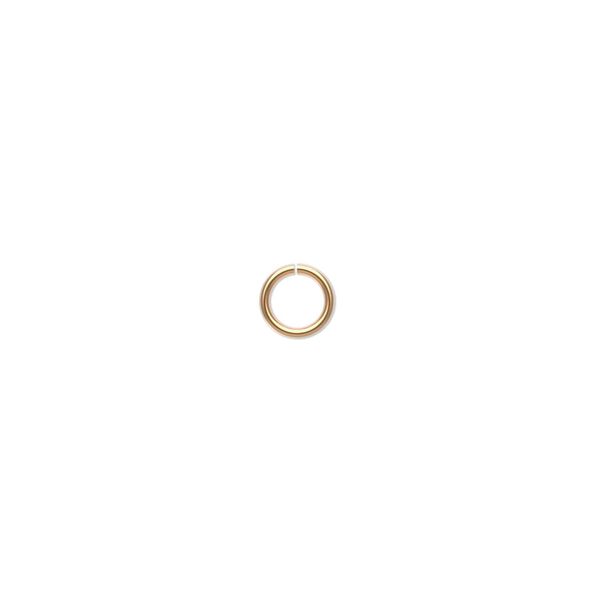 Jump ring 1pkg20 14Kt gold-filled, 5.5mm round, 22 gauge / 4.2mm inside diameter image number 0