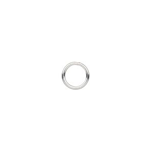 Jump ring 1pkg20 sterling silver, 8mm soldered closed round, 18 gauge / 6mm inside diameter