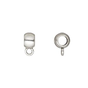 Bead 1pkg10 silver-finished "pewter", 8x5mm rondelle, antique Dione&reg;