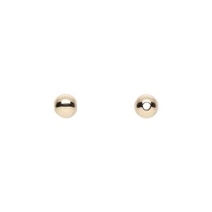 Bead 1pkg100 14Kt gold-filled, 5mm seamless round