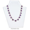 Display, chain and necklace, acrylic, white, 7-3/4 x 6-3/4 x 4 inches. Sold per pkg of 2. image number 2