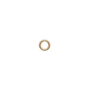 Jump ring 1pkg20 14Kt gold-filled, 5.5mm round, 18 gauge / 3.5mm inside diameter