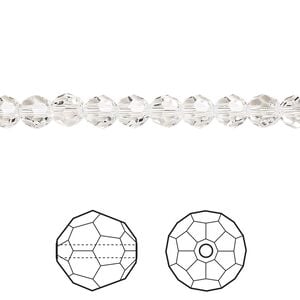 Bead 12pk crystal, Crystal Passions&reg; 5mm round 5000