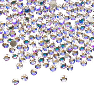 Round stone 1440pk crystal AB foil back, Swarovski&reg; PP24 light round 1098