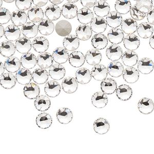 Round stone 72pk crystal clear foil back, Swarovski&reg; 4.6-4.8mm light round SS20 1098