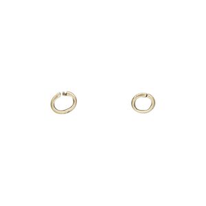 Loop Lock&trade;, JBB Findings, antiqued brass, 5x4mm oval. Sold per pkg of 4.