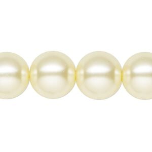 Pearl 1pk ivory, Celestial Crystal&reg; 14mm round 15.5-16 inch