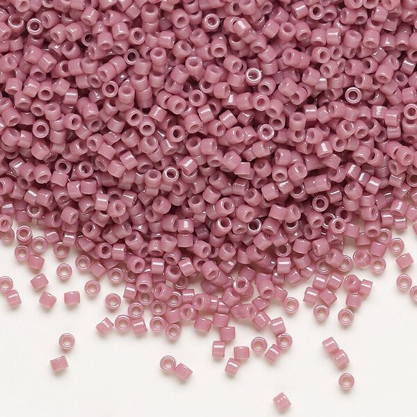 Seed bead, Delica&reg;, glass, pkg/7.5g, #11 round, Duracoat&reg; opaque outside dyed hydrangea (DB-2137). image number 0