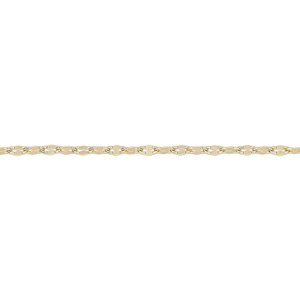 Chain 1pkg1 mirror, 1.8mm, gold-finished brass 5 foot unfinished image number 0