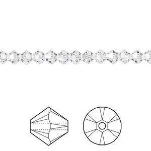 Bead 48pk crystal, Crystal Passions&reg; 4mm bicone 5328