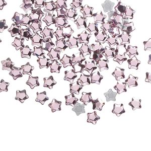 Flat back 720pk rose foil back, Swarovski&reg; hotfix 4mm star flower 2754