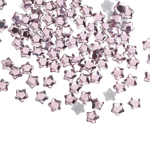 Flat back 720pk rose foil back, Swarovski&reg; hotfix 4mm star flower 2754 image number 0