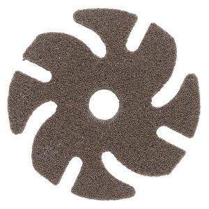 Abrasive disc, 3M&trade; Scotch-Brite&trade; EXL Unitized, plastic, brown, medium grit, 3-inch replacement disc for Jooltool&trade;. Sold individually.
