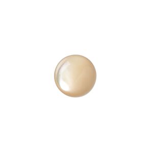 Cabochon, mother-of-pearl shell (natural), 12mm calibrated round. Sold per pkg of 2.