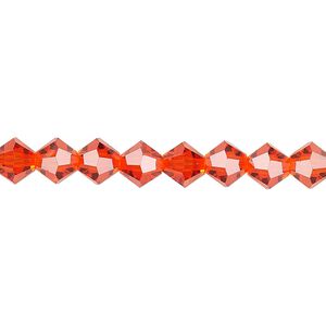 Bead 24pk hyacinth, Preciosa Czech crystal 6mm bicone