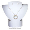 Display, foldable, necklace and earring, acrylic, flocked white, 8-3/4 x 8-1/2 x 3-1/2 inches assembled. Sold individually. image number 2