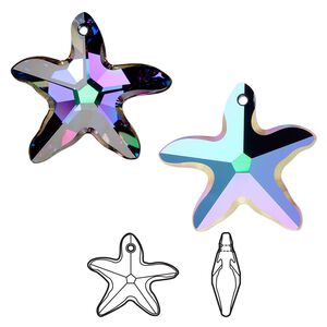 Focal 1pk crystal electra, Crystal Passions&reg; 30x28mm pendant starfish 6721