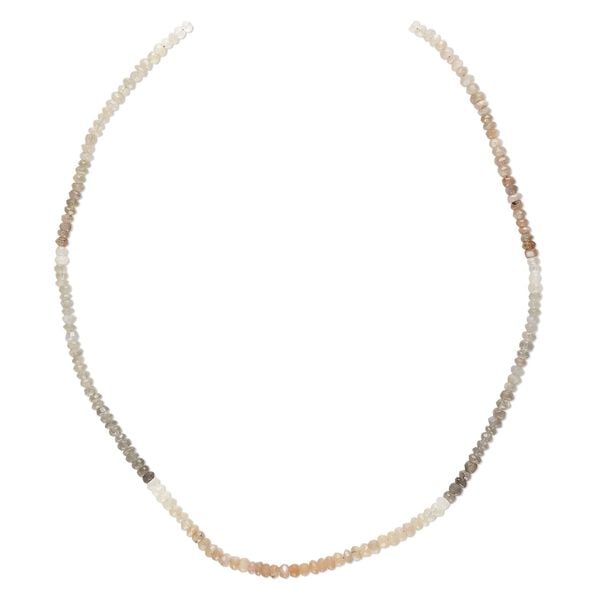 Multi-moonstone 1pkg1, hand-cut faceted rondelle bead natural 15.5-16 inch 4x3mm image number 0
