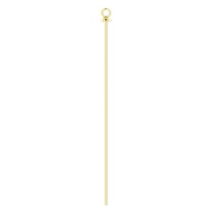 Head pin 1pkg4 14Kt gold-filled, 2 inch / cup & loop, 24 gauge