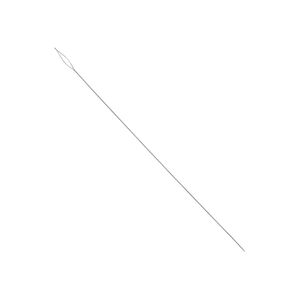 Needle, Beadalon&reg;, stainless steel, pkg/4, 5 inches, medium, 0.36mm width, collapsible-eye twisted wire.