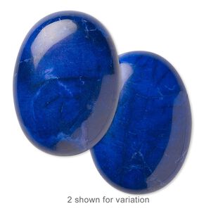 Howlite 1pkg1, calibrated oval cab 30x22mm