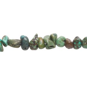 Turquoise 1pkg1, chip bead 15 inch medium
