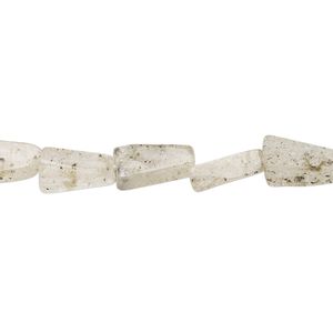 Spotted quartz 1pkg1, hand-cut flat triangle bead natural 13 inch 9x9x6mm-12x12x7mm