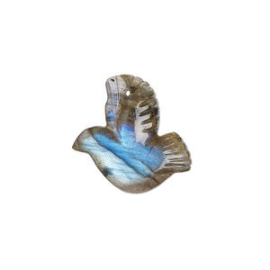Labradorite 1pkg1, hand-cut top-drilled dove drop natural 19x18mm-21x21mm